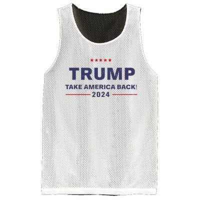 Donald Trump 2024 Take America Back Election The Return Mesh Reversible Basketball Jersey Tank