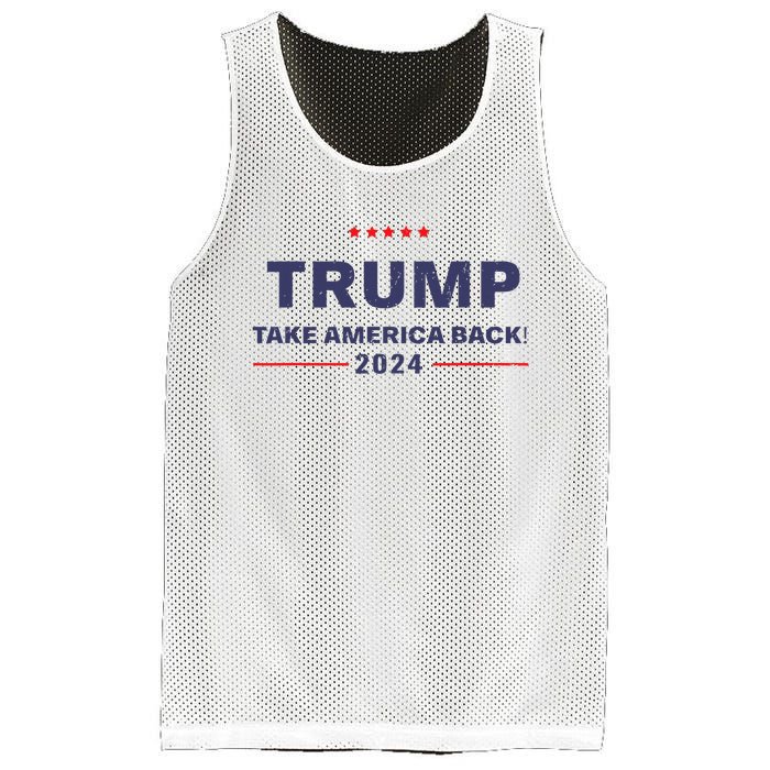 Donald Trump 2024 Take America Back Election The Return Mesh Reversible Basketball Jersey Tank