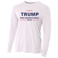 Donald Trump 2024 Take America Back Election The Return Cooling Performance Long Sleeve Crew