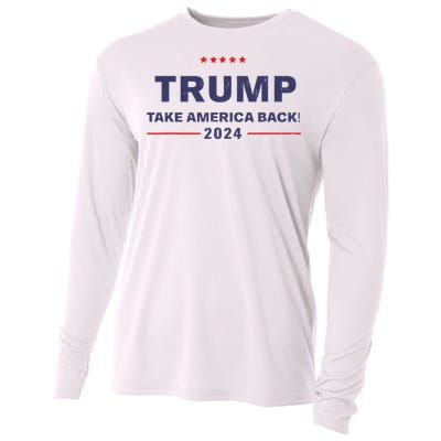 Donald Trump 2024 Take America Back Election The Return Cooling Performance Long Sleeve Crew