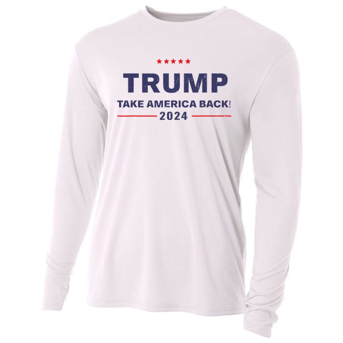 Donald Trump 2024 Take America Back Election The Return Cooling Performance Long Sleeve Crew