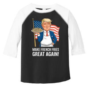 Donald Trump 2024 French Fry Make French Fries Great Again 2024 Magadonalds Toddler Fine Jersey T-Shirt