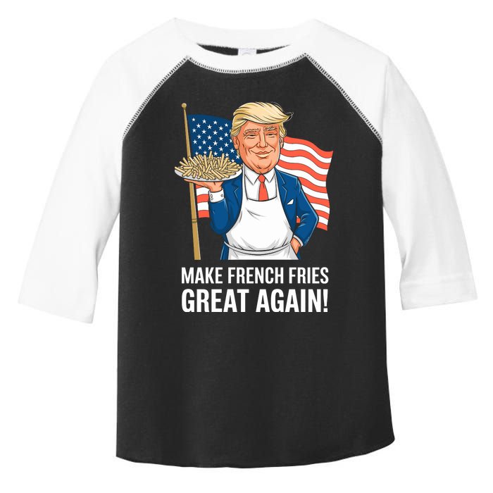 Donald Trump 2024 French Fry Make French Fries Great Again 2024 Magadonalds Toddler Fine Jersey T-Shirt