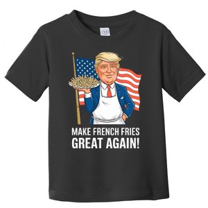 Donald Trump 2024 French Fry Make French Fries Great Again 2024 Magadonalds Toddler T-Shirt