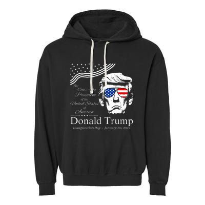 Donald Trump 2024 45th & 47th President Inauguration Day Garment-Dyed Fleece Hoodie