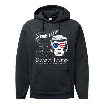 Donald Trump 2024 45th & 47th President Inauguration Day Performance Fleece Hoodie