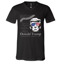 Donald Trump 2024 45th & 47th President Inauguration Day V-Neck T-Shirt