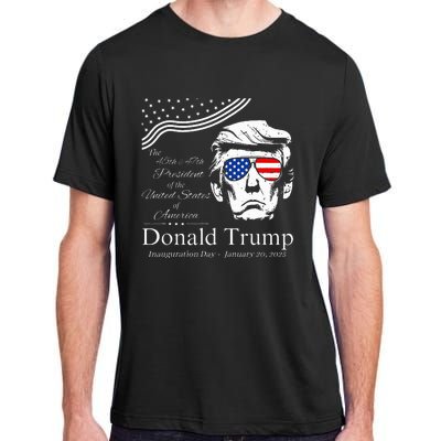 Donald Trump 2024 45th & 47th President Inauguration Day Adult ChromaSoft Performance T-Shirt