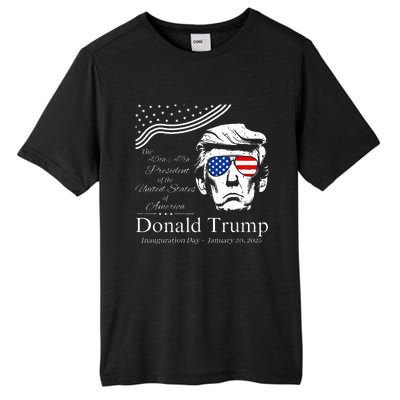 Donald Trump 2024 45th & 47th President Inauguration Day Tall Fusion ChromaSoft Performance T-Shirt