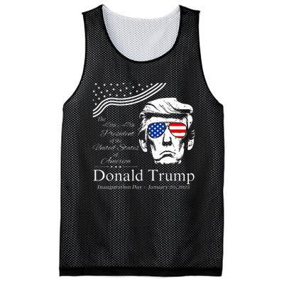 Donald Trump 2024 45th & 47th President Inauguration Day Mesh Reversible Basketball Jersey Tank