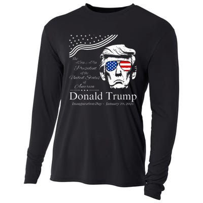 Donald Trump 2024 45th & 47th President Inauguration Day Cooling Performance Long Sleeve Crew