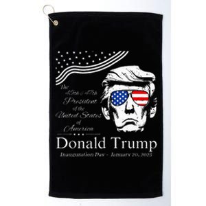 Donald Trump 2024 45th & 47th President Inauguration Day Platinum Collection Golf Towel