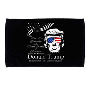 Donald Trump 2024 45th & 47th President Inauguration Day Microfiber Hand Towel