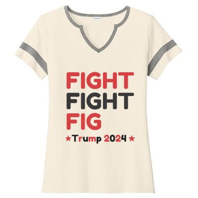 Donald Trump 2024 Trump Fight President Election Ladies Halftime Notch Neck Tee