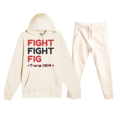 Donald Trump 2024 Trump Fight President Election Premium Hooded Sweatsuit Set