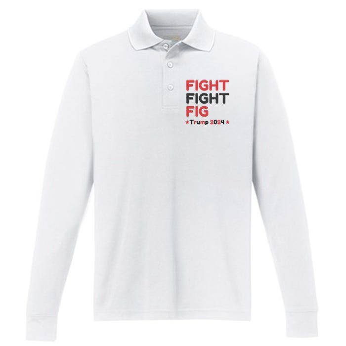 Donald Trump 2024 Trump Fight President Election Performance Long Sleeve Polo