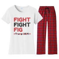 Donald Trump 2024 Trump Fight President Election Women's Flannel Pajama Set