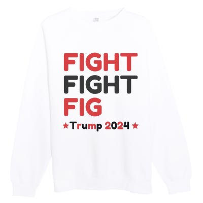 Donald Trump 2024 Trump Fight President Election Premium Crewneck Sweatshirt