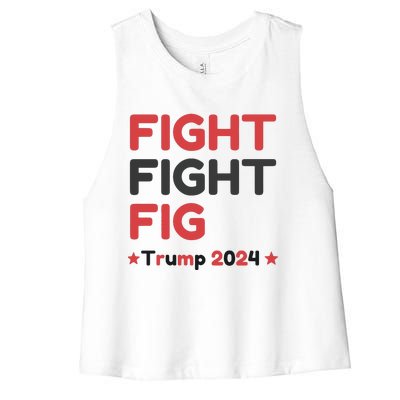 Donald Trump 2024 Trump Fight President Election Women's Racerback Cropped Tank