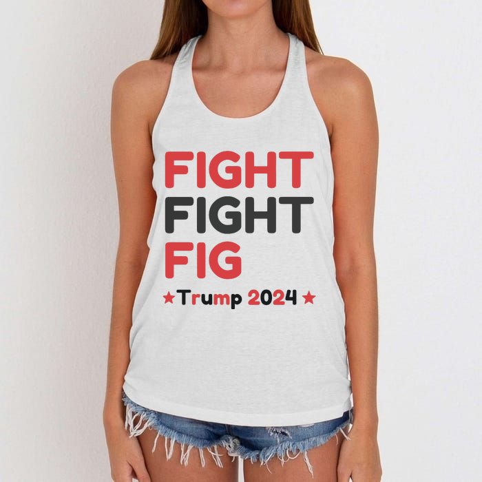 Donald Trump 2024 Trump Fight President Election Women's Knotted Racerback Tank