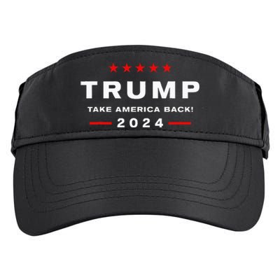 Donald Trump 2024 Take America Back Election Adult Drive Performance Visor