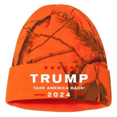 Donald Trump 2024 Take America Back Election Kati Licensed 12" Camo Beanie