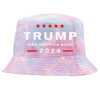 Donald Trump 2024 Take America Back Election Tie-Dyed Bucket Hat