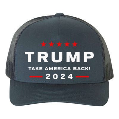 Donald Trump 2024 Take America Back Election Yupoong Adult 5-Panel Trucker Hat