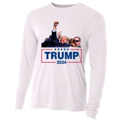 Donald Trump 2024 Survived Shot At Election Rally Cooling Performance Long Sleeve Crew