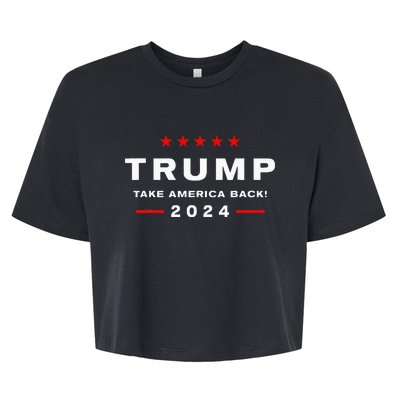 Donald Trump 2024 Take America Back Election The Return Bella+Canvas Jersey Crop Tee