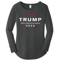 Donald Trump 2024 Take America Back Election The Return Women's Perfect Tri Tunic Long Sleeve Shirt