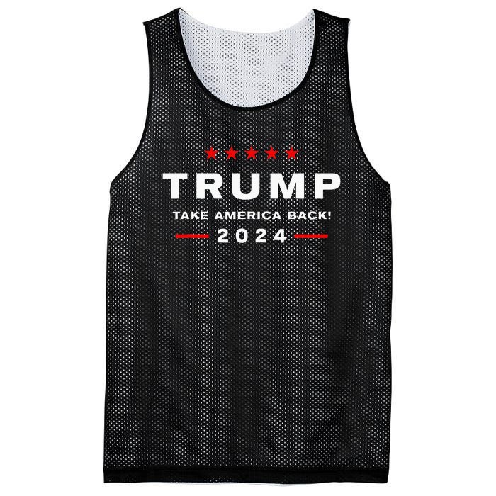 Donald Trump 2024 Take America Back Election The Return Mesh Reversible Basketball Jersey Tank