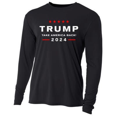 Donald Trump 2024 Take America Back Election The Return Cooling Performance Long Sleeve Crew