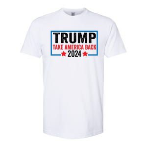 Donald Trump 2024 Take America Back Donald Trump 2024 Softstyle CVC T-Shirt