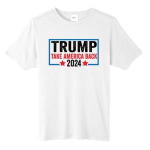 Donald Trump 2024 Take America Back Donald Trump 2024 Tall Fusion ChromaSoft Performance T-Shirt