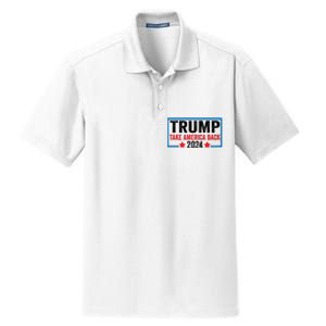 Donald Trump 2024 Take America Back Donald Trump 2024 Dry Zone Grid Polo