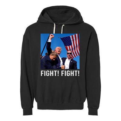 Donald Trump 2024 Survived Shot At Election Rally Garment-Dyed Fleece Hoodie