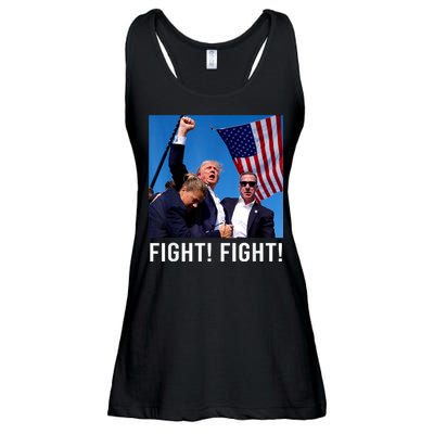 Donald Trump 2024 Survived Shot At Election Rally Ladies Essential Flowy Tank