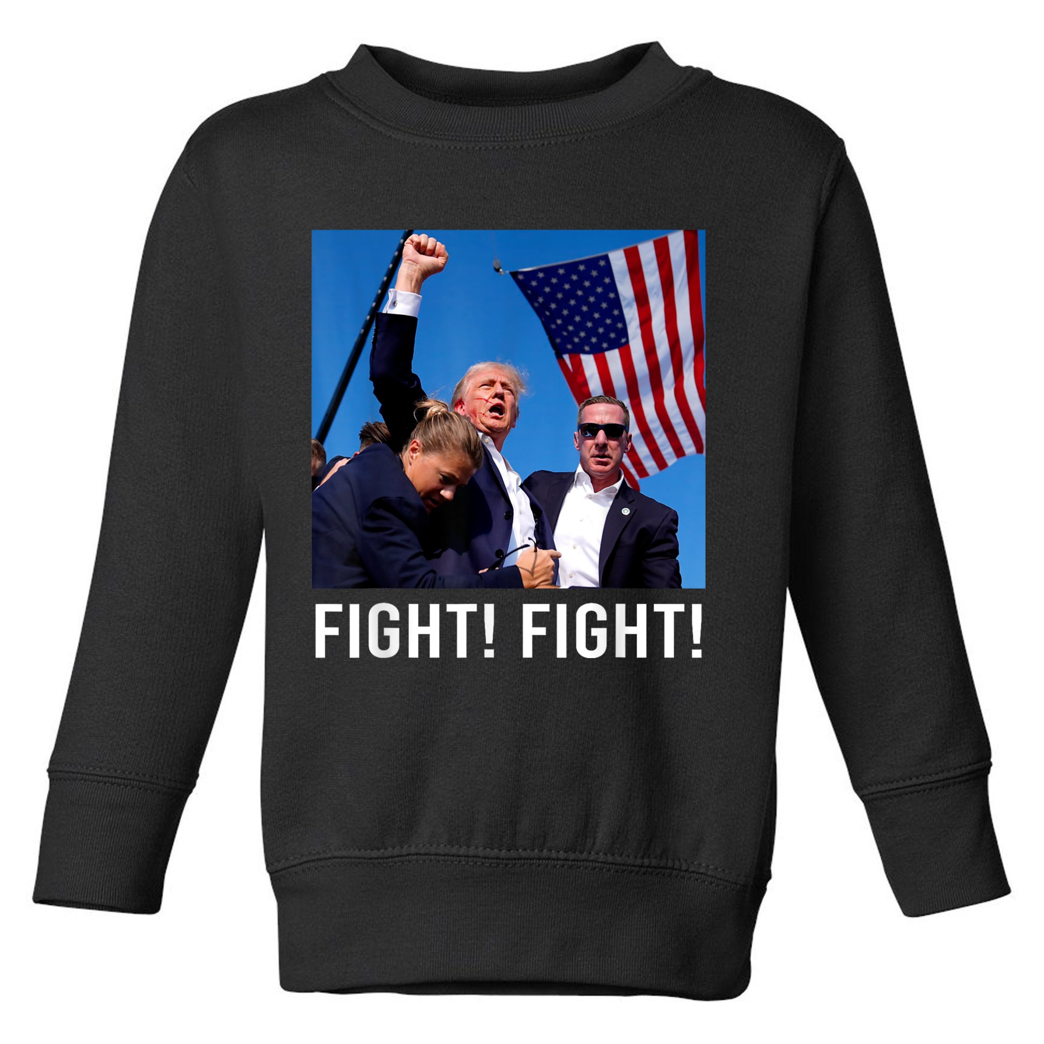 Donald Trump 2024 Survived Shot At Election Rally Toddler Sweatshirt