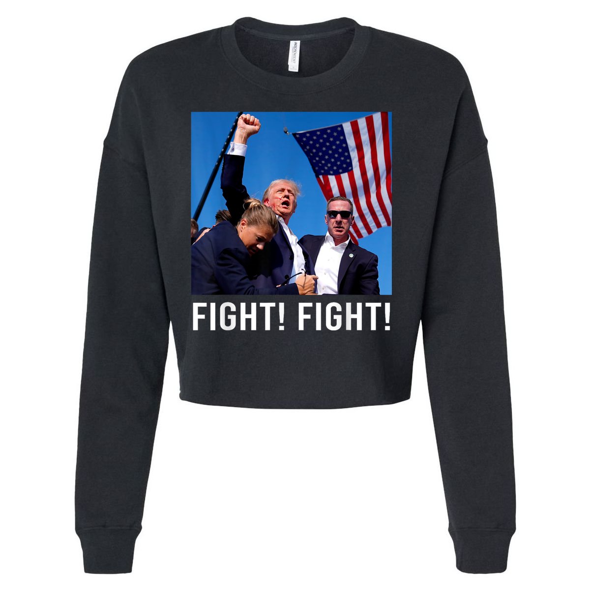 Donald Trump 2024 Survived Shot At Election Rally Cropped Pullover Crew