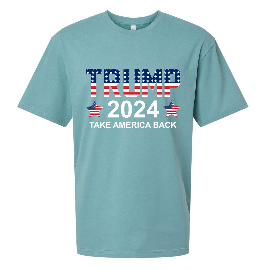 Donald Trump 2024 Take America Back Sueded Cloud Jersey T-Shirt