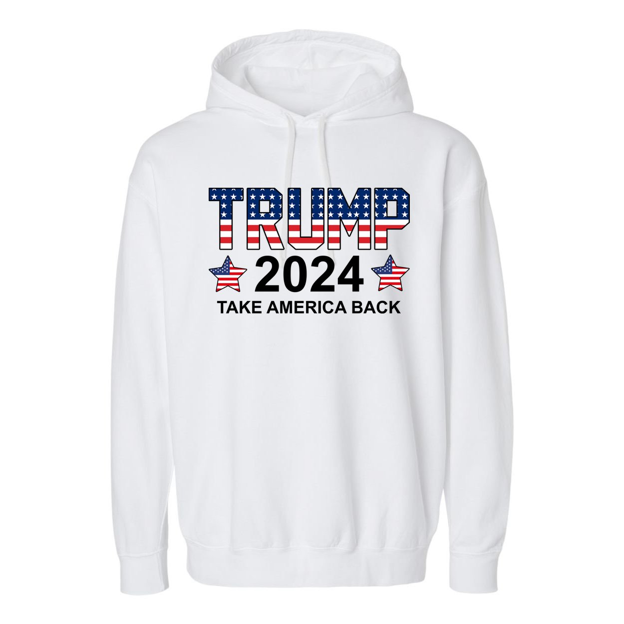 Donald Trump 2024 Take America Back Garment-Dyed Fleece Hoodie