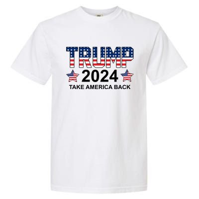 Donald Trump 2024 Take America Back Garment-Dyed Heavyweight T-Shirt