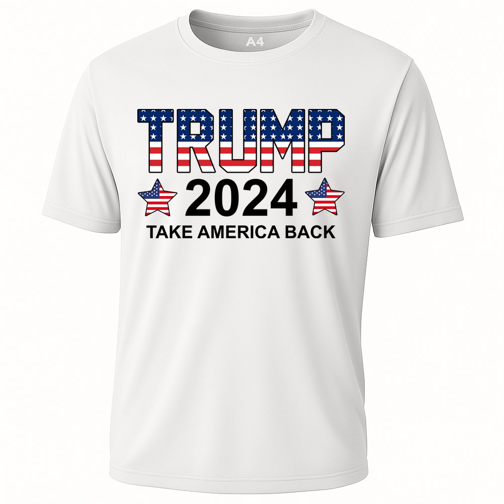 Donald Trump 2024 Take America Back Cooling Performance Crew T-Shirt