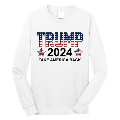 Donald Trump 2024 Take America Back Long Sleeve Shirt