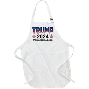 Donald Trump 2024 Take America Back Full-Length Apron With Pockets