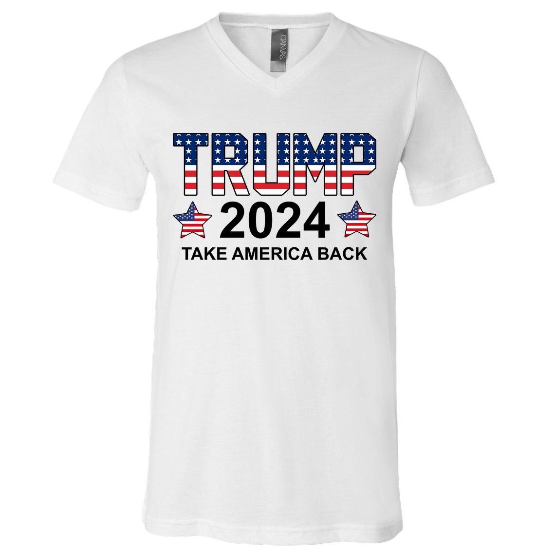 Donald Trump 2024 Take America Back V-Neck T-Shirt
