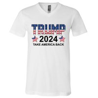 Donald Trump 2024 Take America Back V-Neck T-Shirt