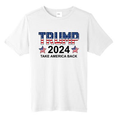 Donald Trump 2024 Take America Back Tall Fusion ChromaSoft Performance T-Shirt