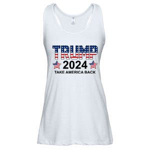 Donald Trump 2024 Take America Back Ladies Essential Flowy Tank